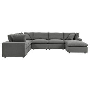 Modway Furniture Modern Commix 7-Piece Outdoor Patio Sectional Sofa - EEI-5591