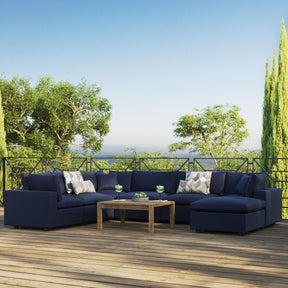 Modway Furniture Modern Commix 7-Piece Outdoor Patio Sectional Sofa - EEI-5591