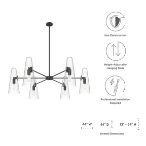 Modway Furniture Modern Beacon 6-Light Chandelier - EEI-5648