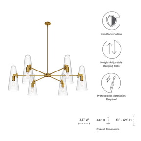 Modway Furniture Modern Beacon 6-Light Chandelier - EEI-5648