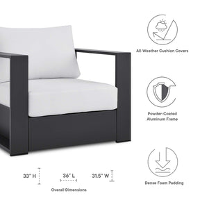 Modway Furniture Modern Tahoe Outdoor Patio Powder-Coated Aluminum Armchair - EEI-5675