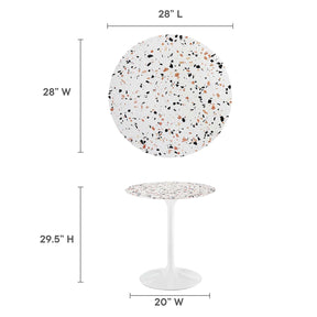 Modway Furniture Modern Lippa 28" Round Terrazzo Dining Table - EEI-5697