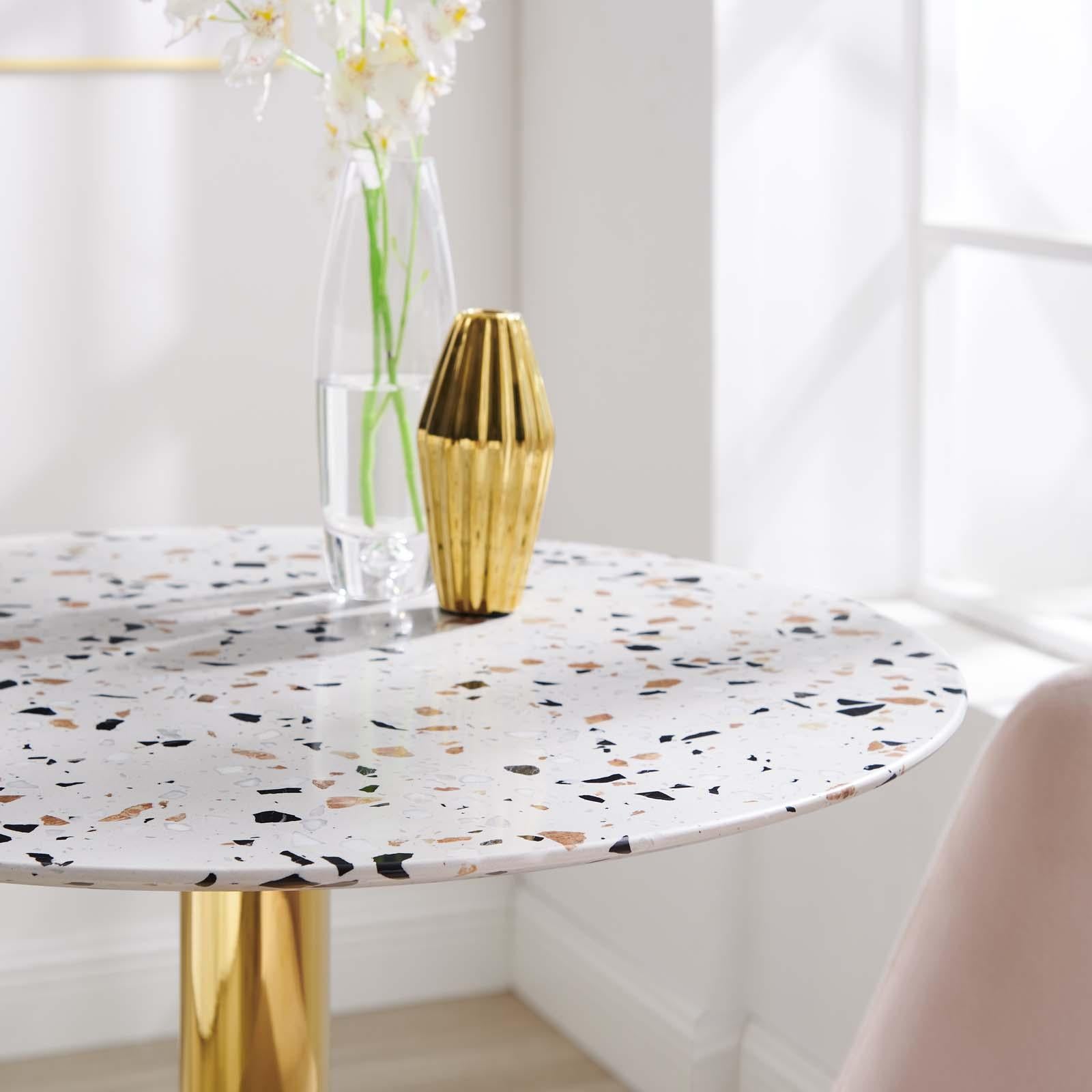 Modway Furniture Modern Verne 28" Round Terrazzo Dining Table - EEI-5701