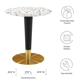 Modway Furniture Modern Zinque 28" Round Terrazzo Dining Table - EEI-5702