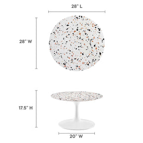 Modway Furniture Modern Lippa 28" Round Terrazzo Coffee Table - EEI-5710