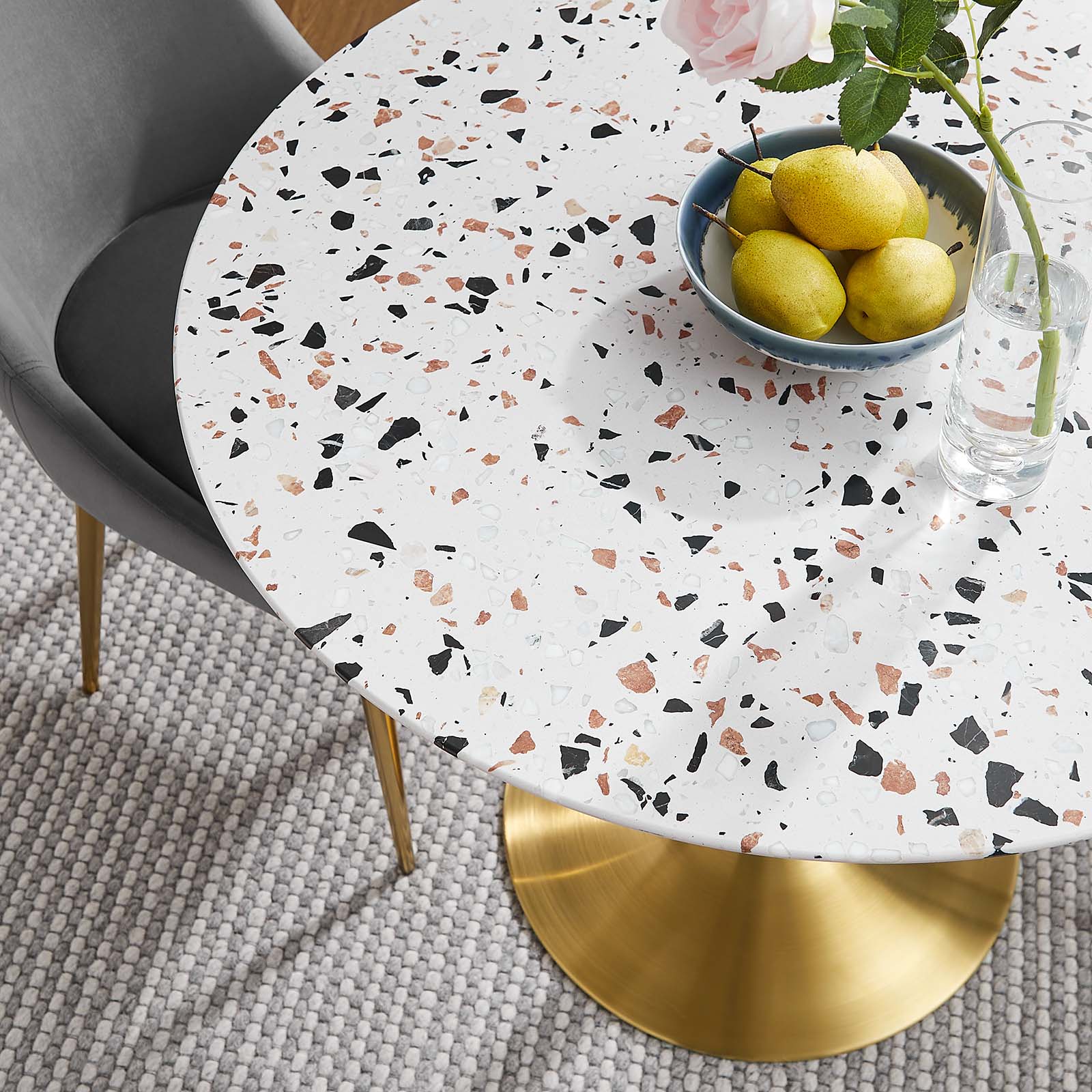 Modway Furniture Modern Lippa 36" Round Terrazzo Dining Table - EEI-5715