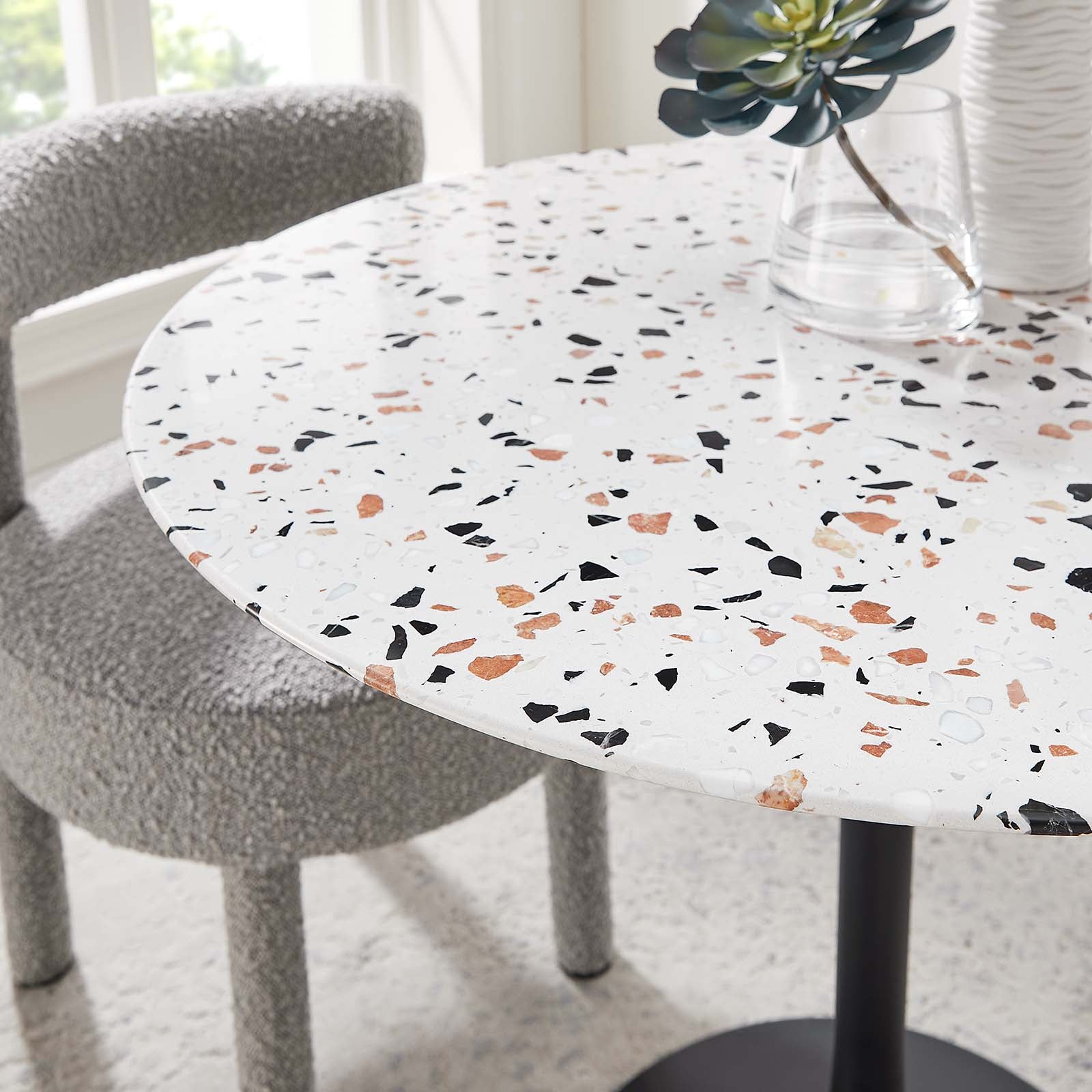 Modway Furniture Modern Lippa 36" Round Terrazzo Dining Table - EEI-5716