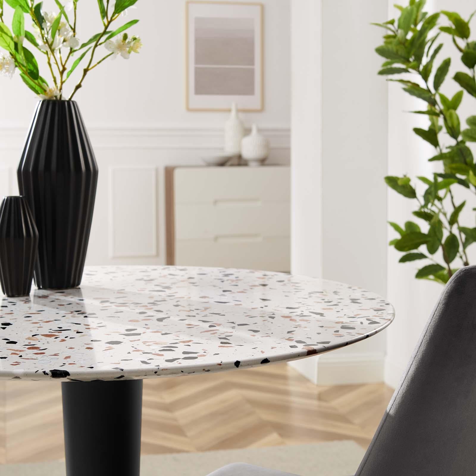 Modway Furniture Modern Zinque 36" Round Terrazzo Dining Table - EEI-5718