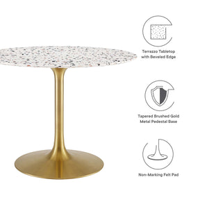 Modway Furniture Modern Lippa 40" Round Terrazzo Dining Table - EEI-5724