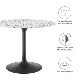 Modway Furniture Modern Lippa 40" Round Terrazzo Dining Table - EEI-5725