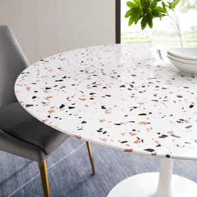 Modway Furniture Modern Lippa 47" Round Terrazzo Dining Table - EEI-5728