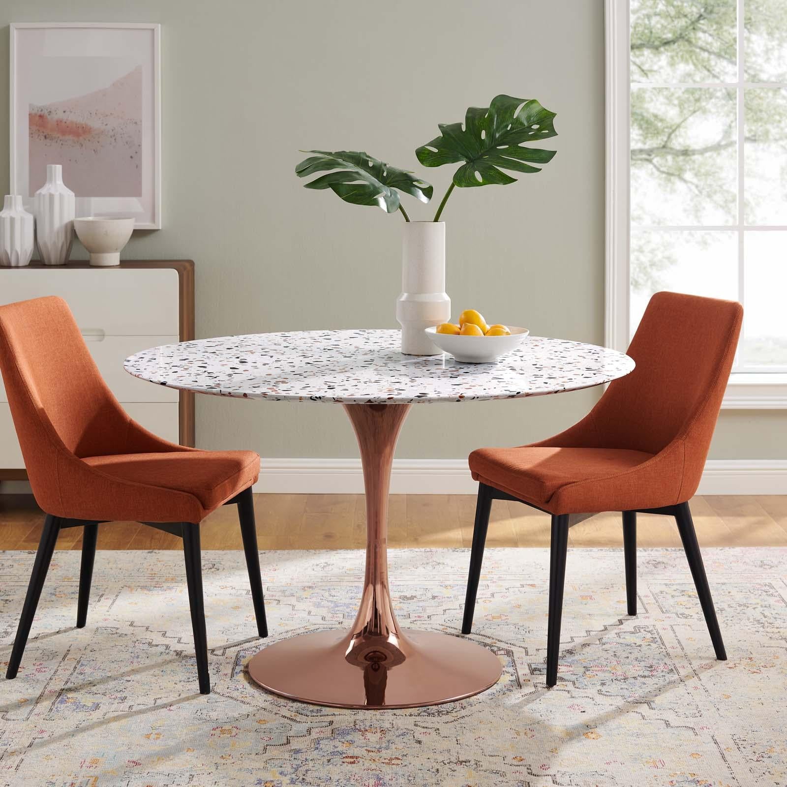 Modway Furniture Modern Lippa 47" Round Terrazzo Dining Table - EEI-5729