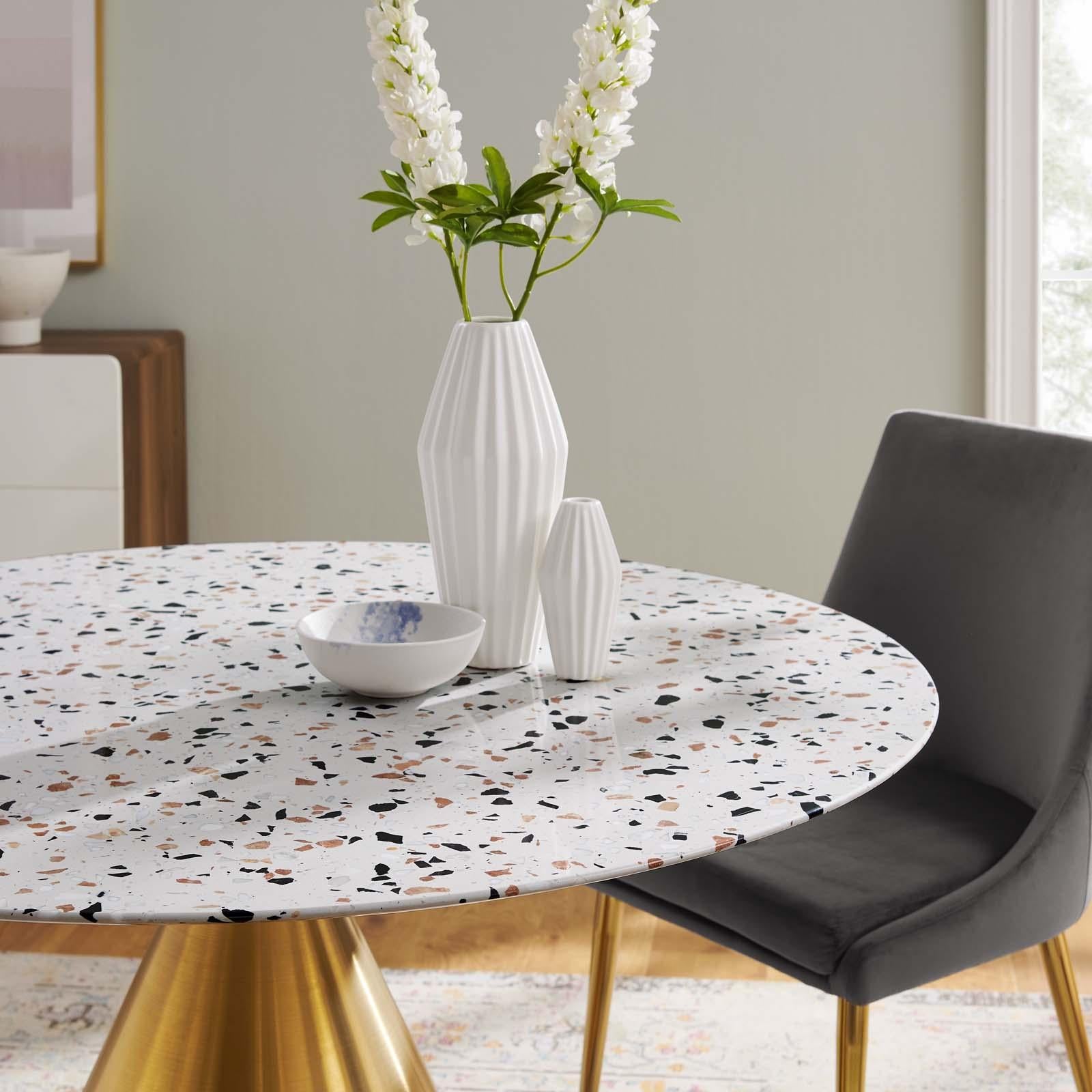 Modway Furniture Modern Tupelo 47" Round Terrazzo Dining Table - EEI-5733