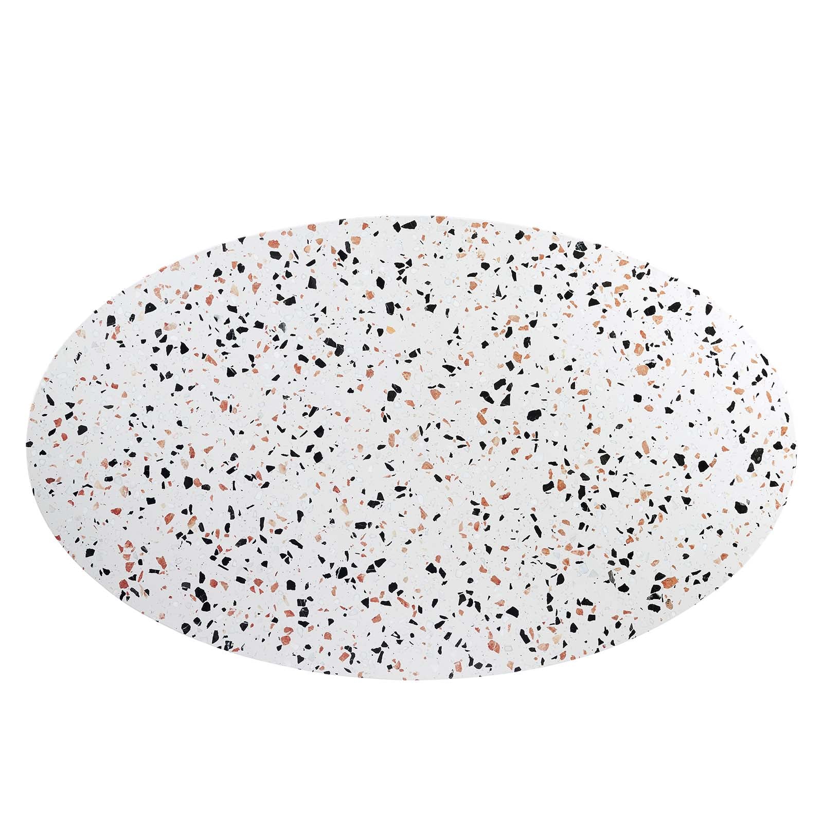 Modway Furniture Modern Lippa 60" Oval Terrazzo Dining Table - EEI-5734