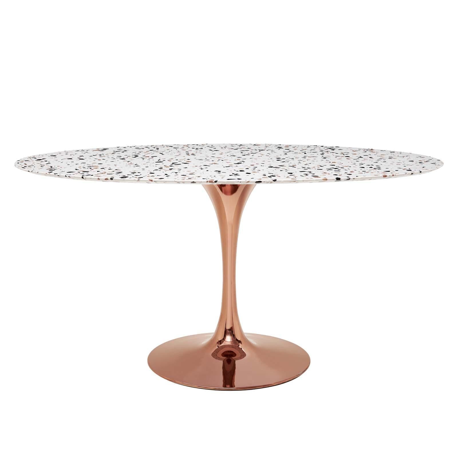 Modway Furniture Modern Lippa 60" Oval Terrazzo Dining Table - EEI-5735