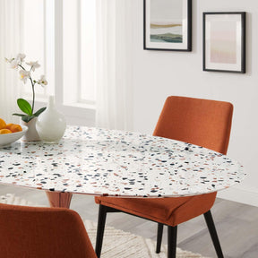 Modway Furniture Modern Lippa 60" Oval Terrazzo Dining Table - EEI-5735