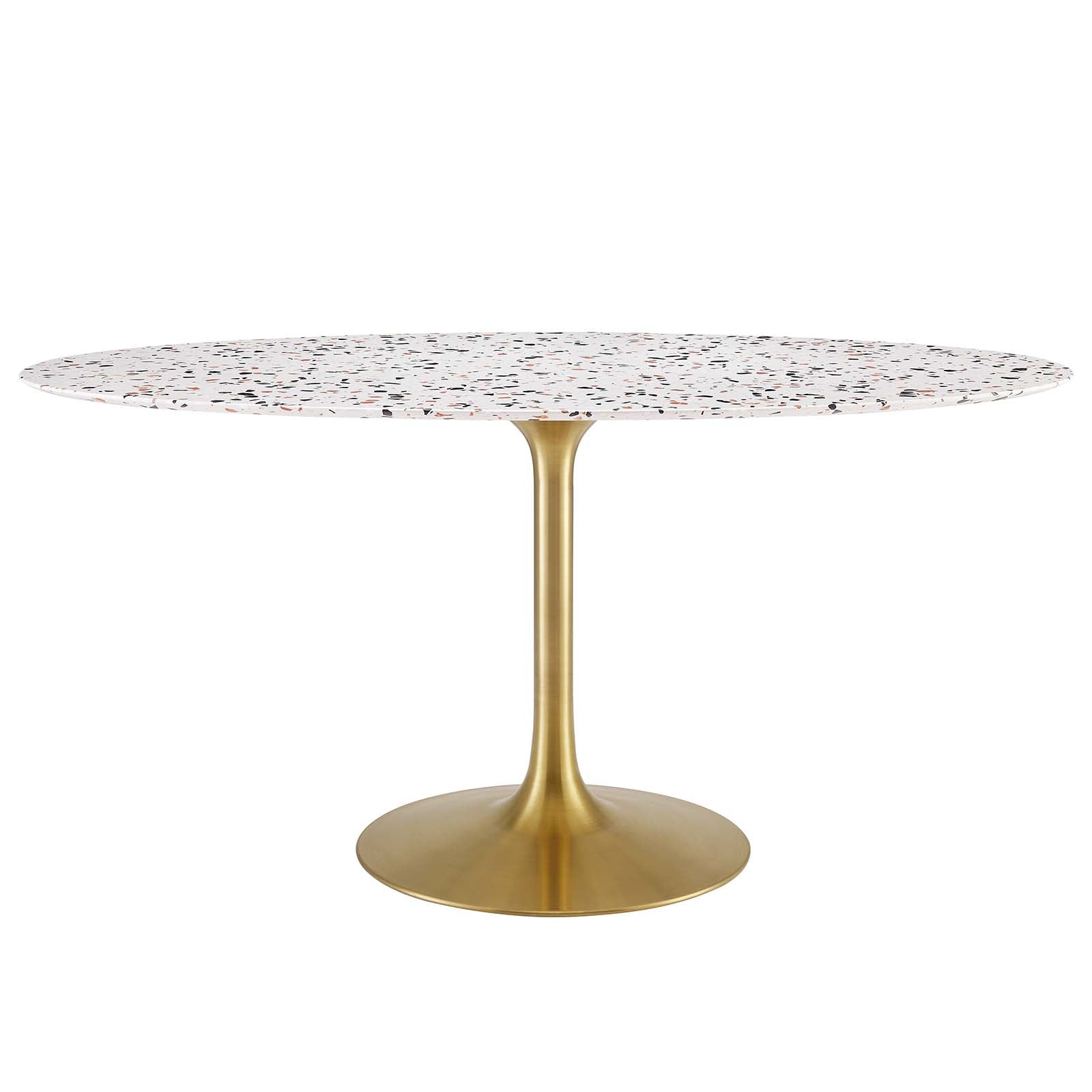 Modway Furniture Modern Lippa 60" Oval Terrazzo Dining Table - EEI-5736