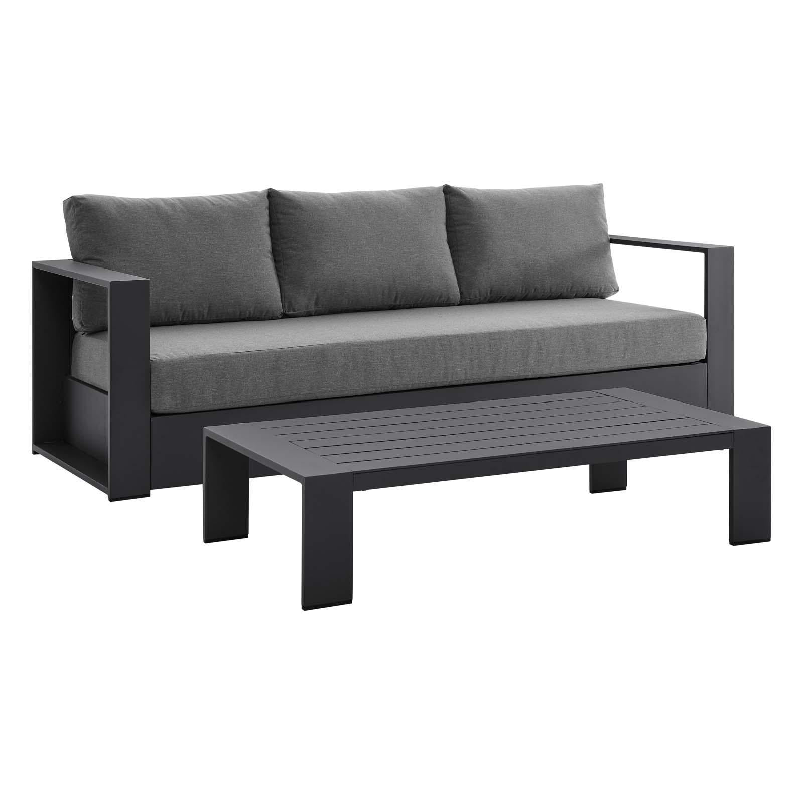 Modway Furniture Modern Tahoe Outdoor Patio Powder-Coated Aluminum 2-Piece Set - EEI-5750