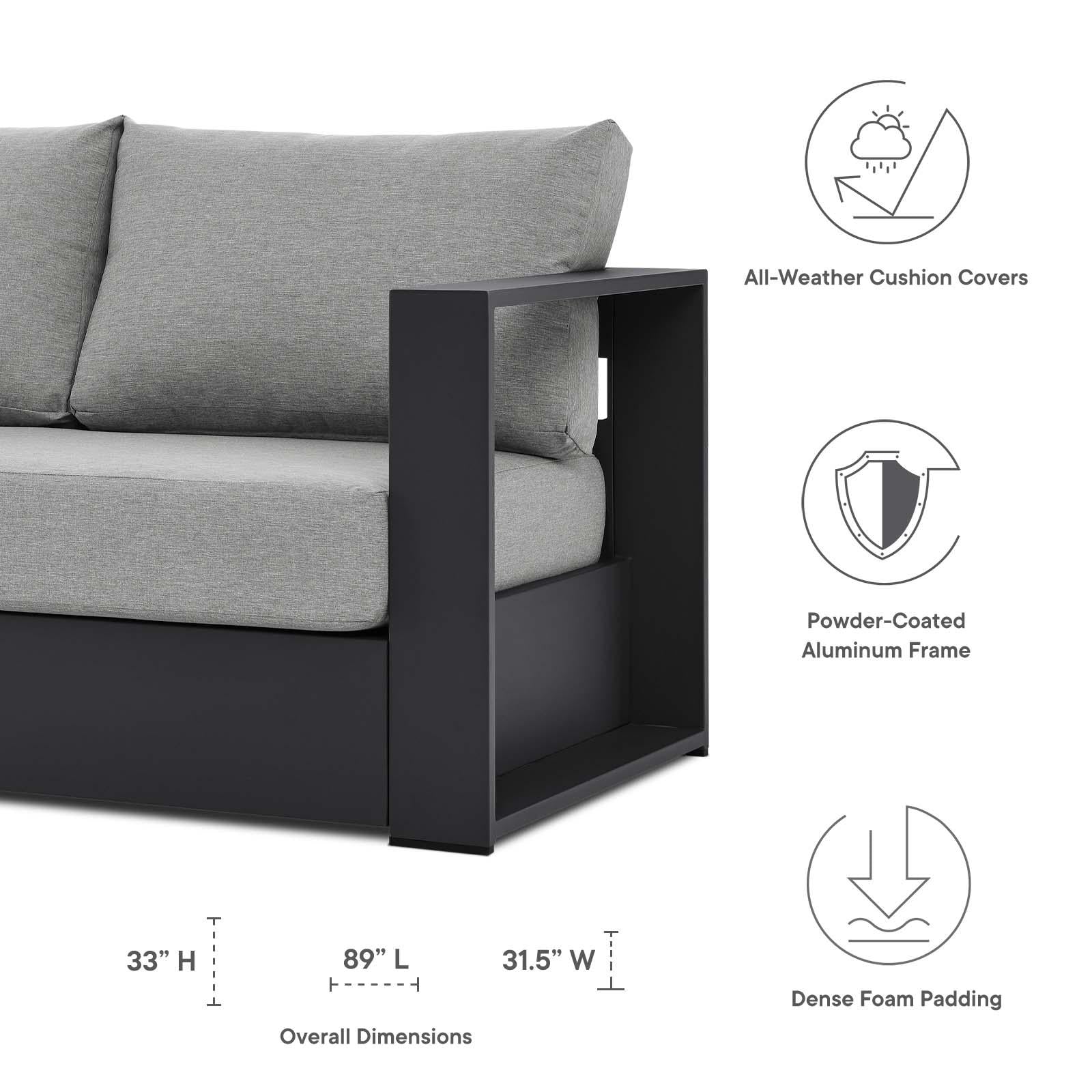 Modway Furniture Modern Tahoe Outdoor Patio Powder-Coated Aluminum 2-Piece Set - EEI-5750