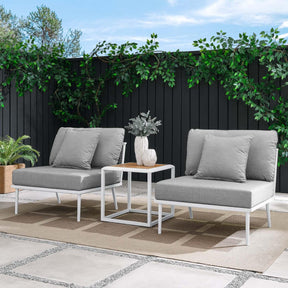 Modway Furniture Modern Stance 3 Piece Outdoor Patio Aluminum Set - EEI-5754