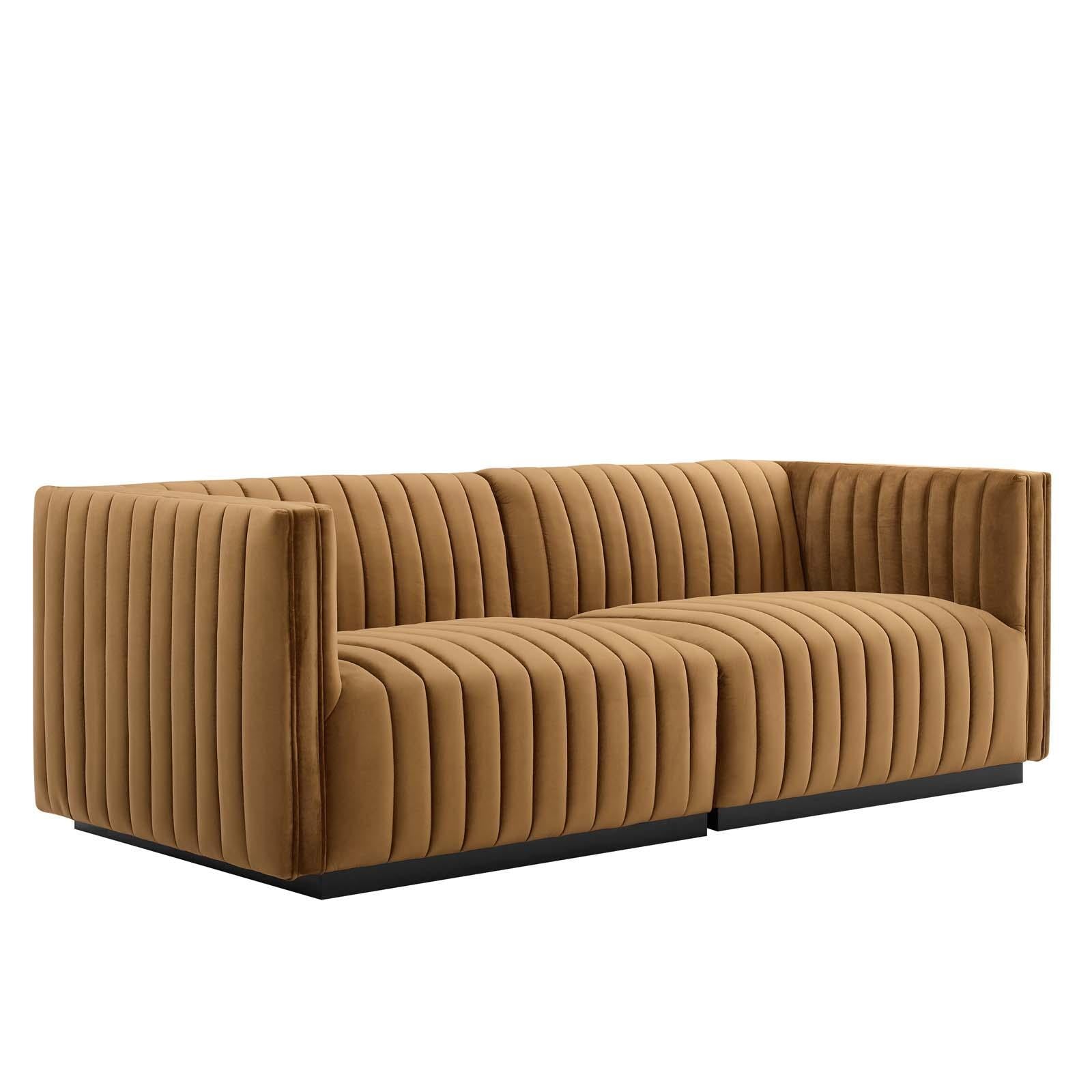 Modway Furniture Modern Conjure Channel Tufted Performance Velvet Loveseat - EEI-5764