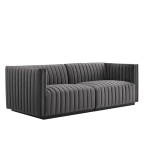 Modway Furniture Modern Conjure Channel Tufted Performance Velvet Loveseat - EEI-5764