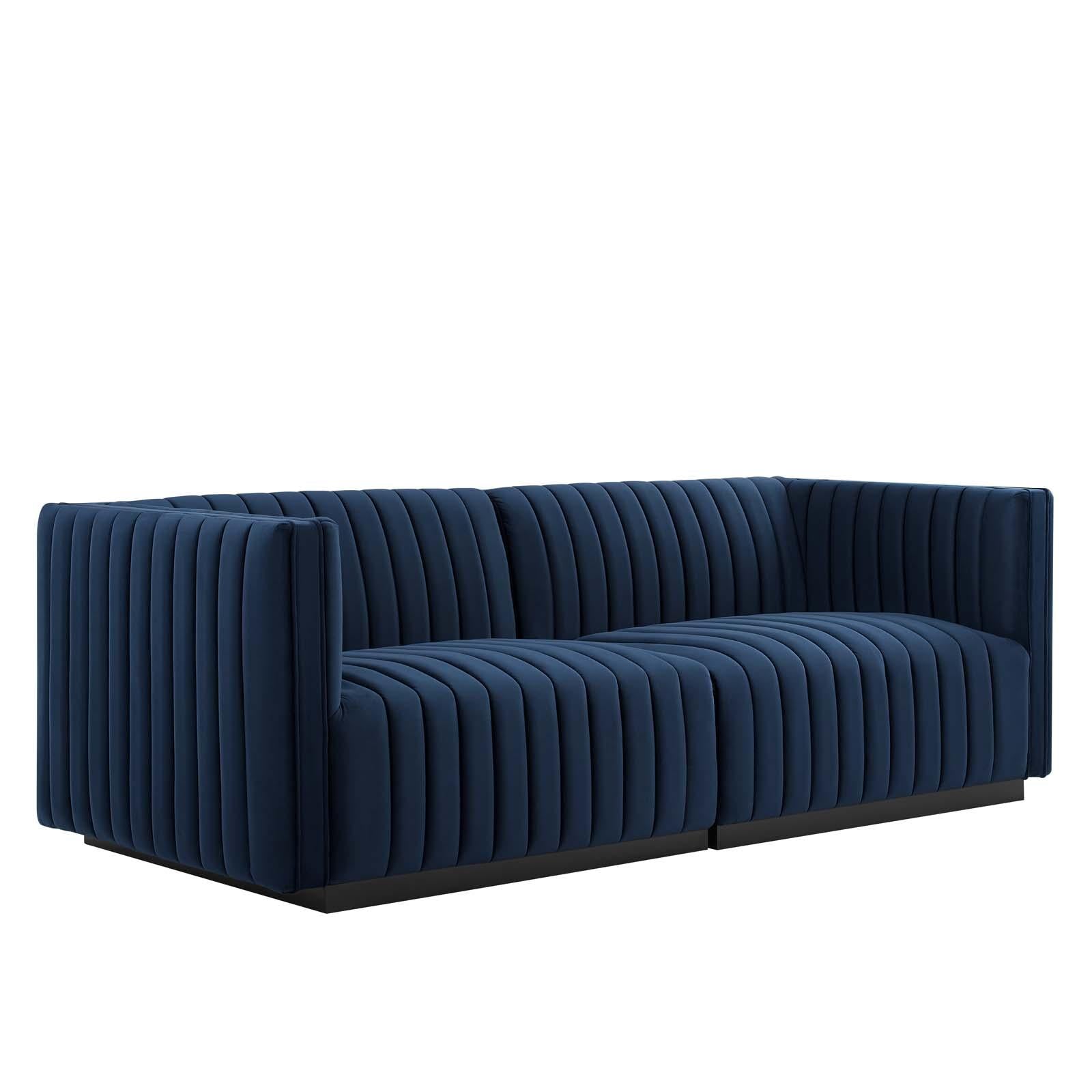 Modway Furniture Modern Conjure Channel Tufted Performance Velvet Loveseat - EEI-5764