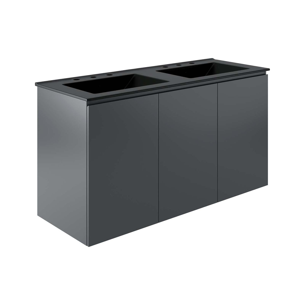 Modway Furniture Modern Bryn 48" Wall-Mount Double Sink Bathroom Vanity - EEI-5781