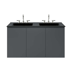 Modway Furniture Modern Bryn 48" Wall-Mount Double Sink Bathroom Vanity - EEI-5781