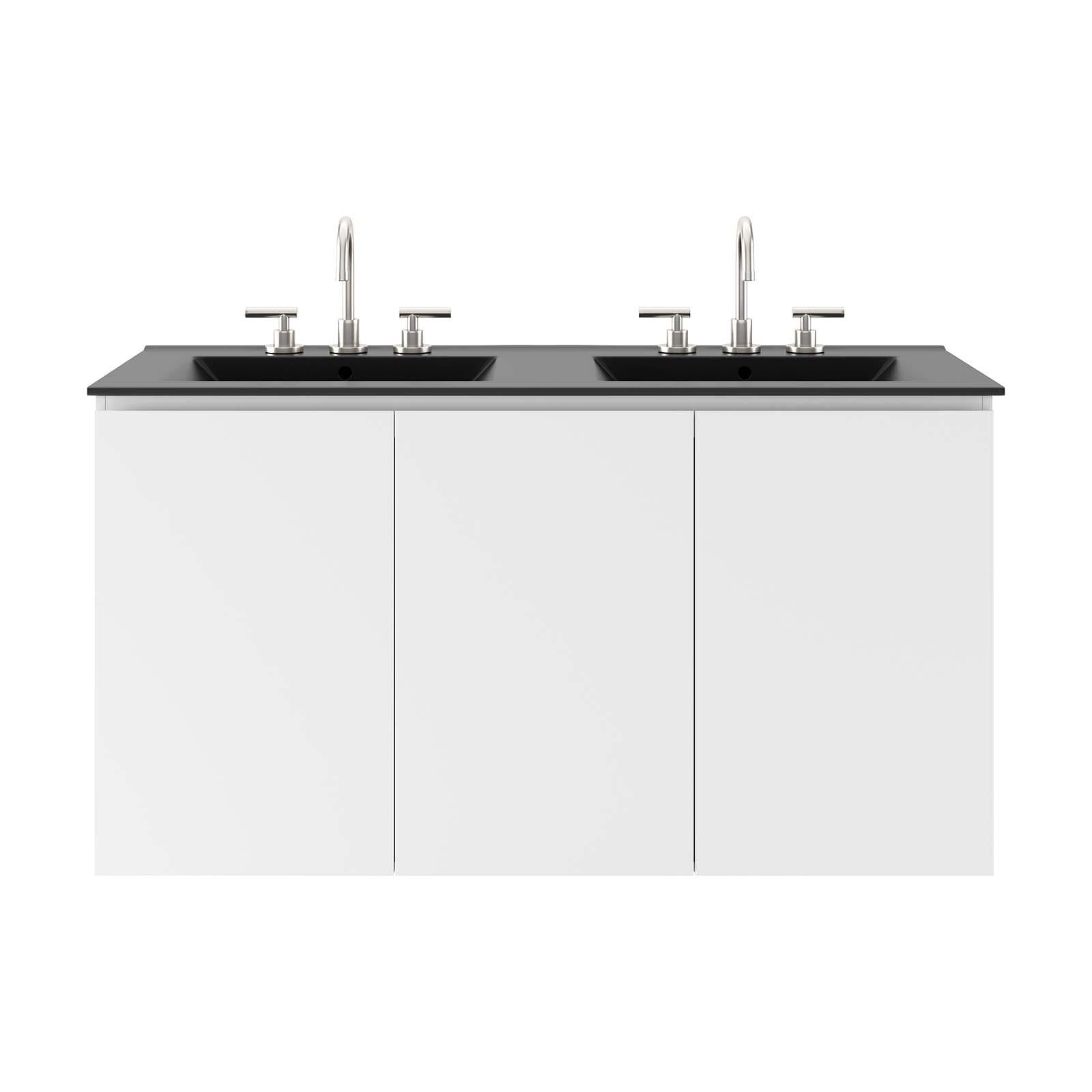 Modway Furniture Modern Bryn 48" Wall-Mount Double Sink Bathroom Vanity - EEI-5781