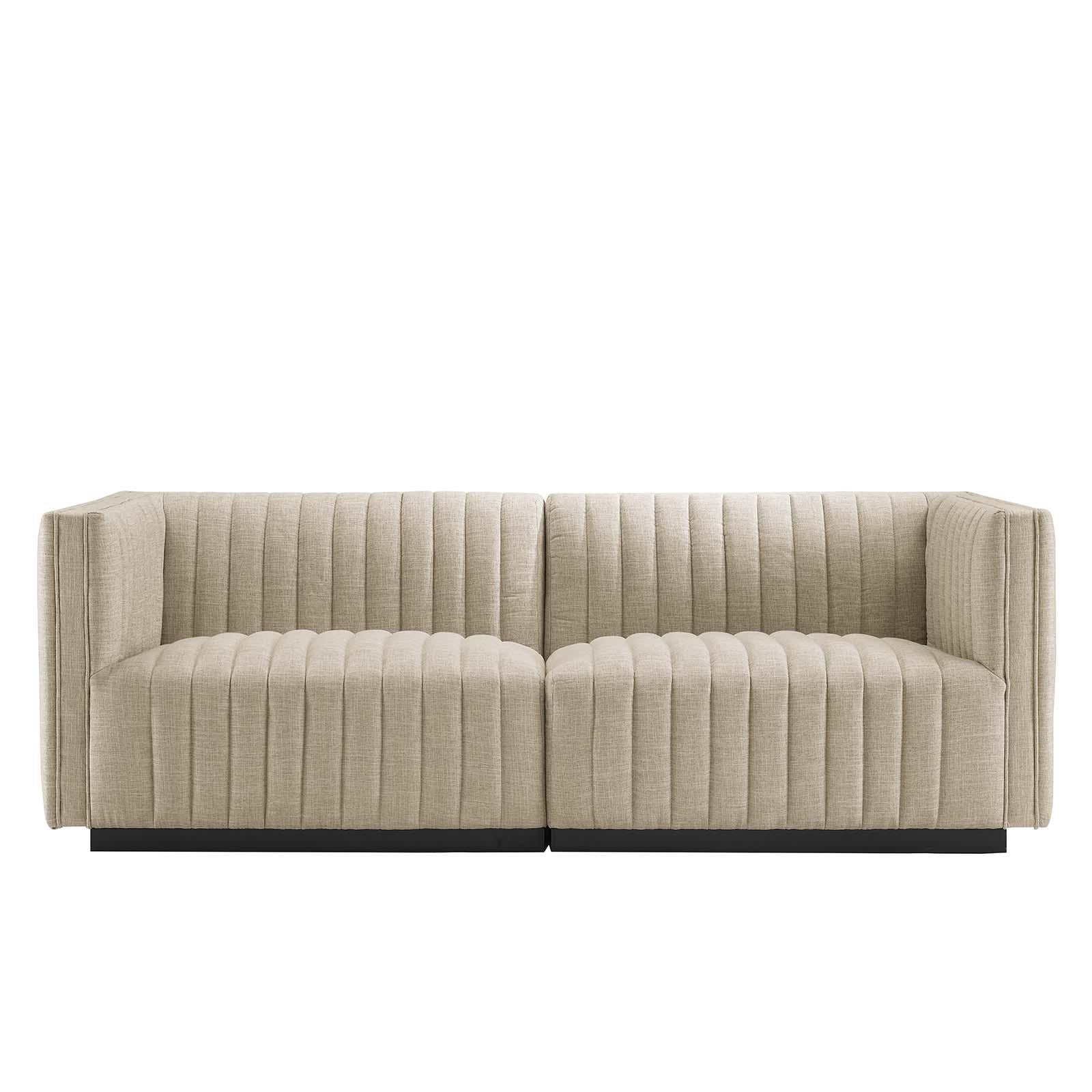 Modway Furniture Modern Conjure Channel Tufted Upholstered Fabric Loveseat - EEI-5786