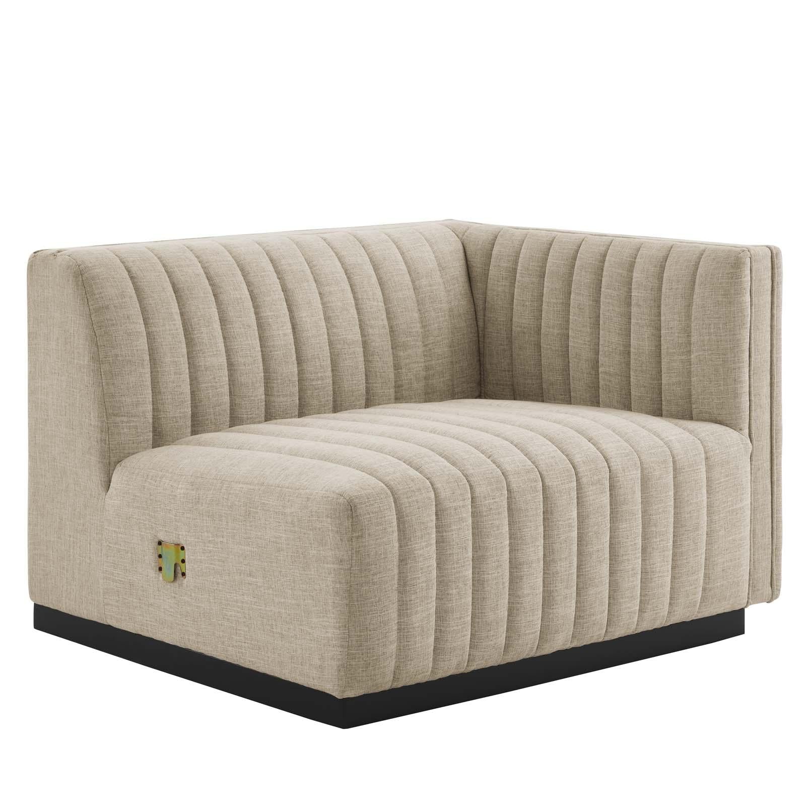 Modway Furniture Modern Conjure Channel Tufted Upholstered Fabric Loveseat - EEI-5786