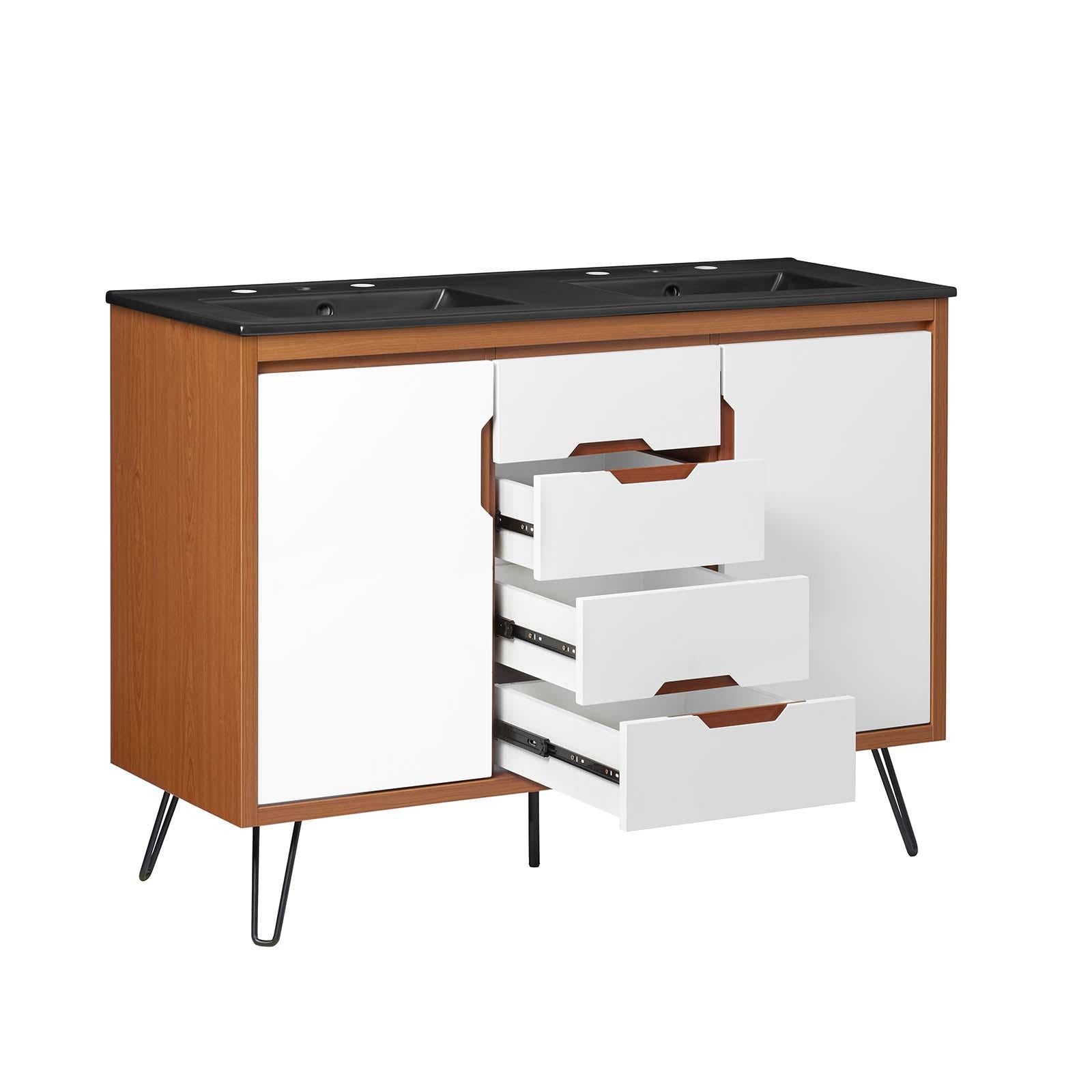 Modway Furniture Modern Energize 48" Double Sink Bathroom Vanity - EEI-5809