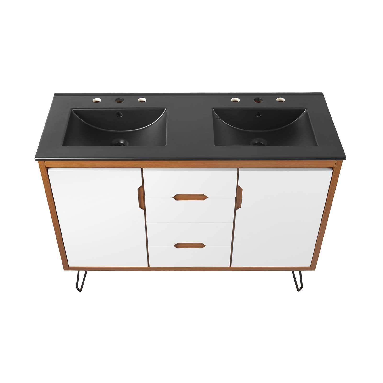 Modway Furniture Modern Energize 48" Double Sink Bathroom Vanity - EEI-5809