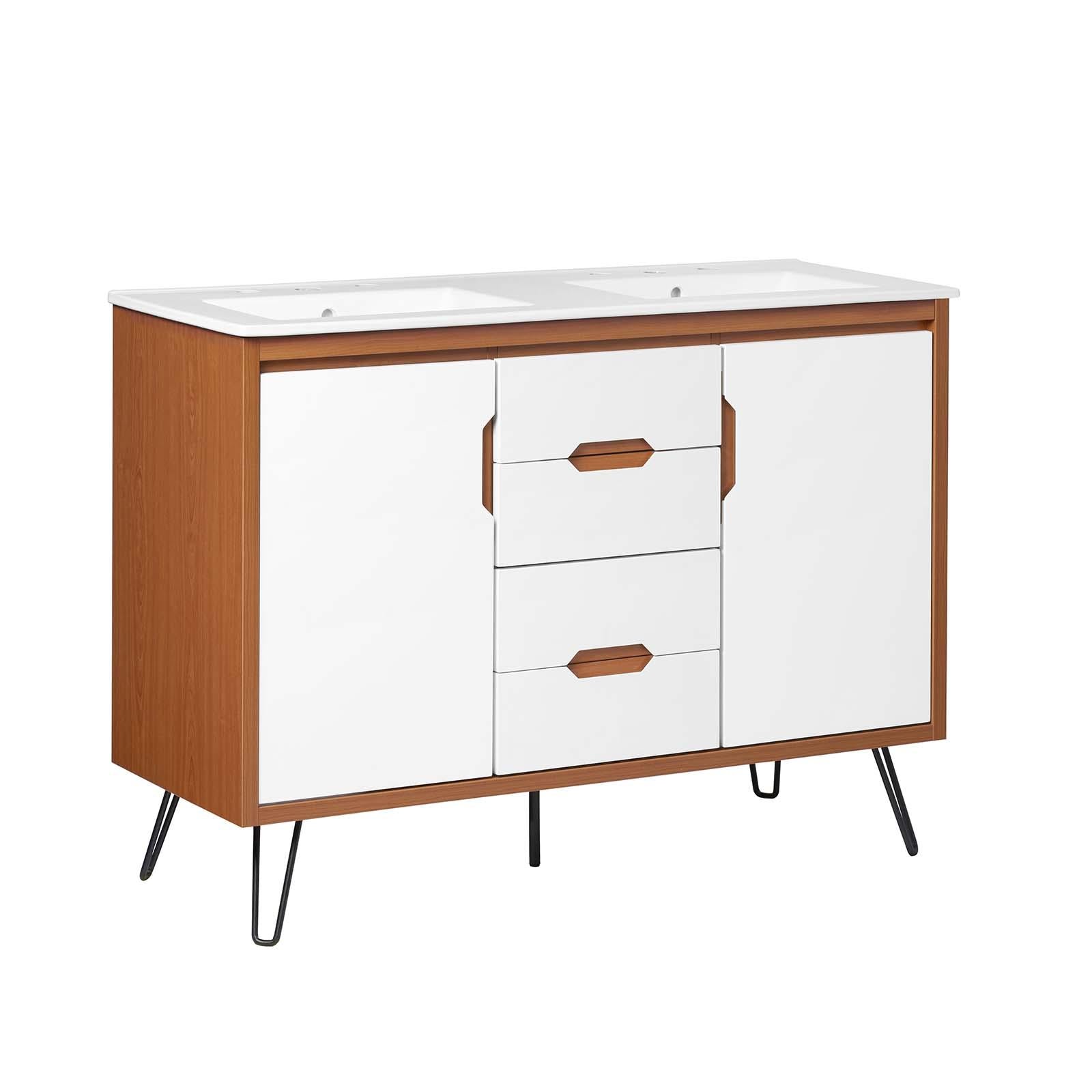 Modway Furniture Modern Energize 48" Double Sink Bathroom Vanity - EEI-5809