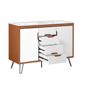 Modway Furniture Modern Energize 48" Double Sink Bathroom Vanity - EEI-5809