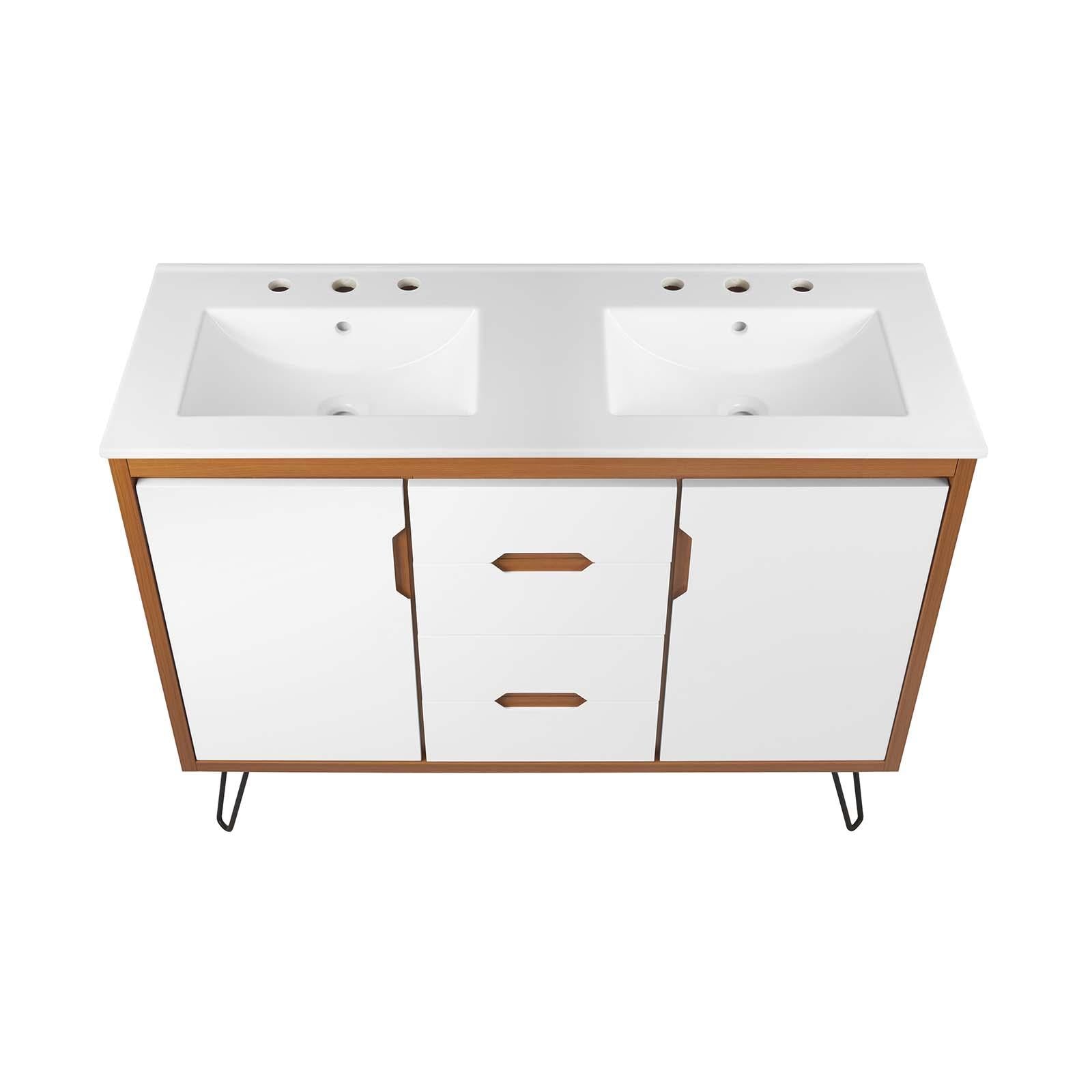 Modway Furniture Modern Energize 48" Double Sink Bathroom Vanity - EEI-5809