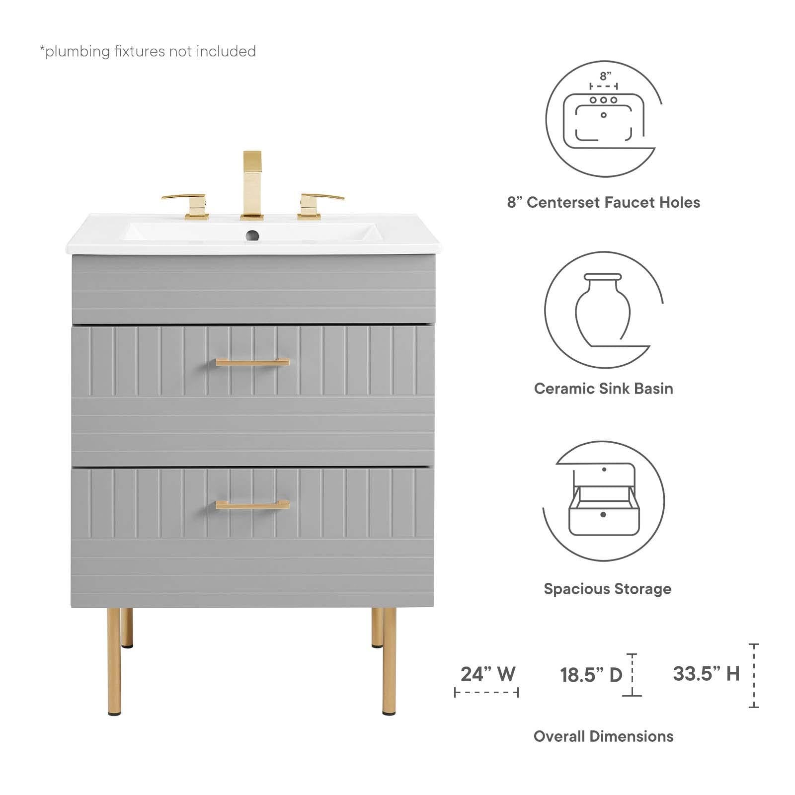 Modway Furniture Modern Daybreak 24" Bathroom Vanity - EEI-5817