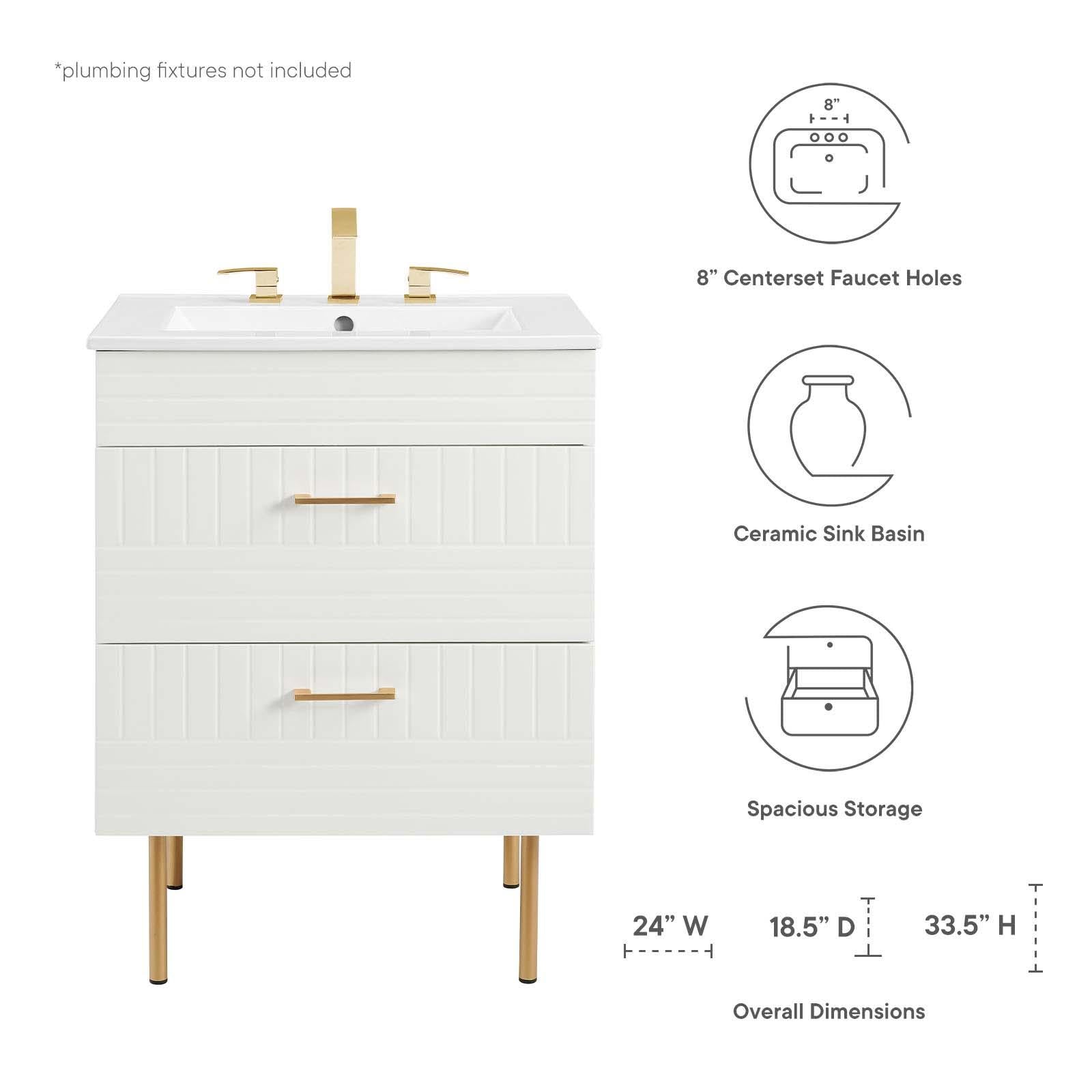 Modway Furniture Modern Daybreak 24" Bathroom Vanity - EEI-5817