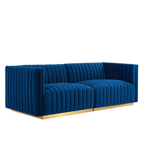 Modway Furniture Modern Conjure Channel Tufted Performance Velvet Loveseat - EEI-5842