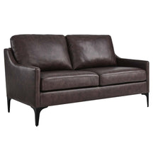 Modway Furniture Modern Corland Leather Loveseat - EEI-6020