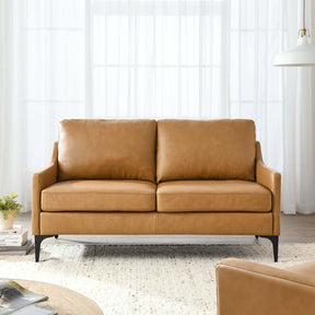 Modway Furniture Modern Corland Leather Loveseat - EEI-6020