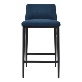 Moe's Home Collection Baron Counter Stool Blue - EJ-1031-26 - Moe's Home Collection - Counter Stools - Minimal And Modern - 1