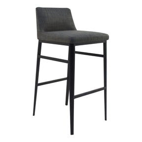 Moe's Home Collection Baron Barstool Charcoal - EJ-1032-07