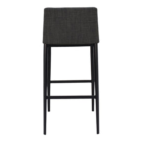 Moe's Home Collection Baron Barstool Charcoal - EJ-1032-07