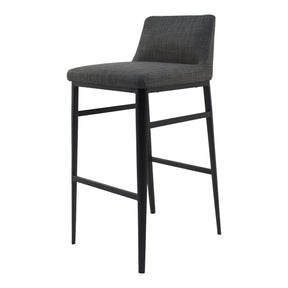 Moe's Home Collection Baron Barstool Charcoal - EJ-1032-07