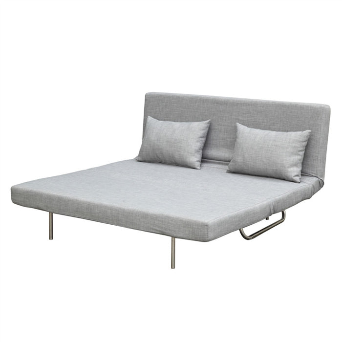 Finemod Imports Modern Sabatino Loveseat Sofa Bed in Gray FMI1013