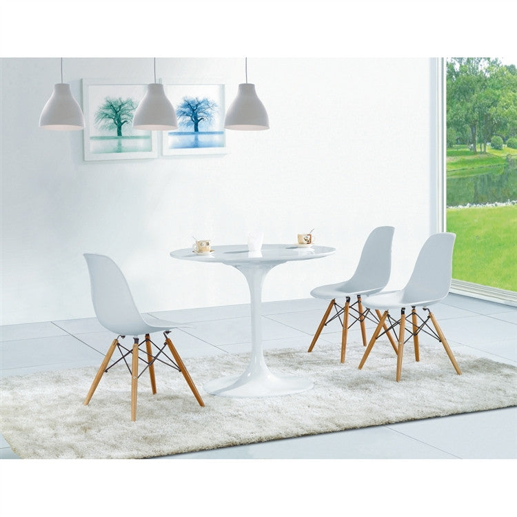 Finemod Imports Modern Woodleg Dining Side Chair FMI2012-white-Minimal & Modern