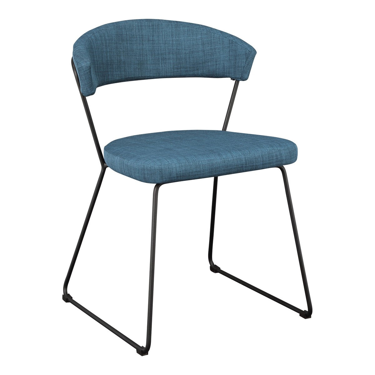 Moe's Home Collection Adria Dining Chair Blue-Set of Two - HK-1010-50