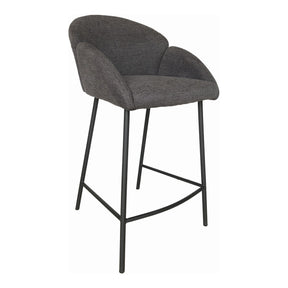 Moe's Home Collection Gigi Counter Stool Dark Grey - HK-1019-25